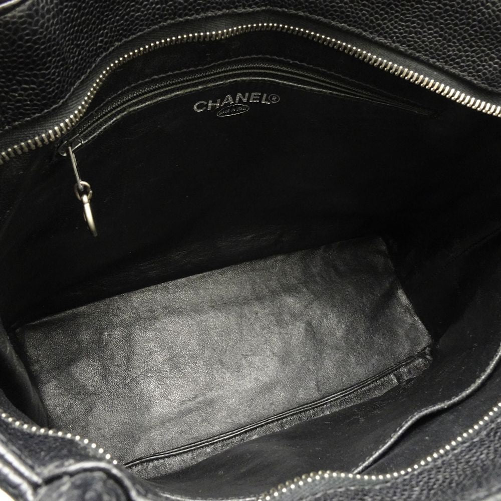 Chanel Reprint Tote Bag Caviar Skin Black