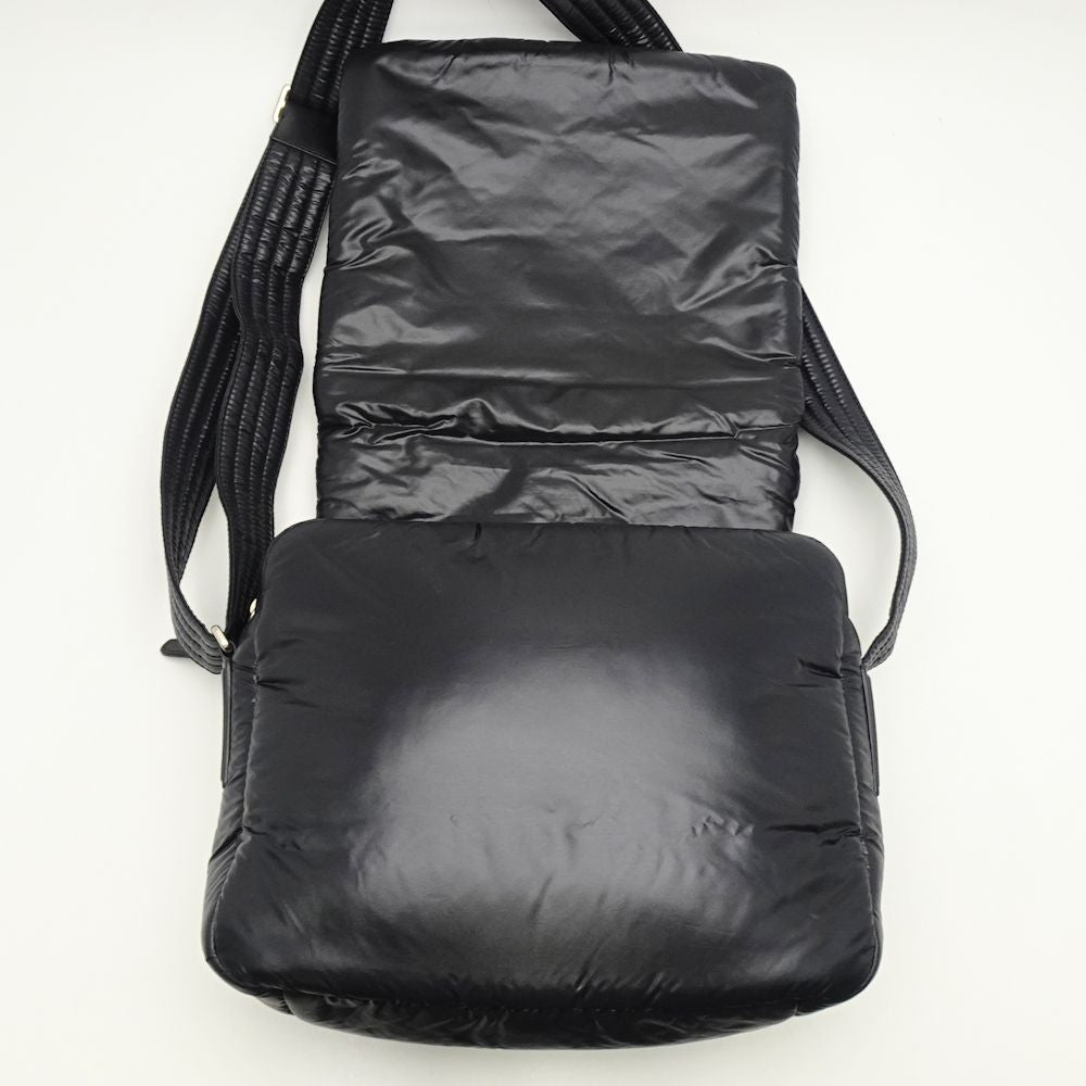 Chanel Coco Coon Shoulder Bag Nylon Black