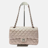 Chanel Classic Flap Medium 2016 Pink Metallic Pixel Effect Calfskin Leather
