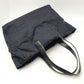 Chanel New Travel Line Tote Bag MM Black Nylon x Leather