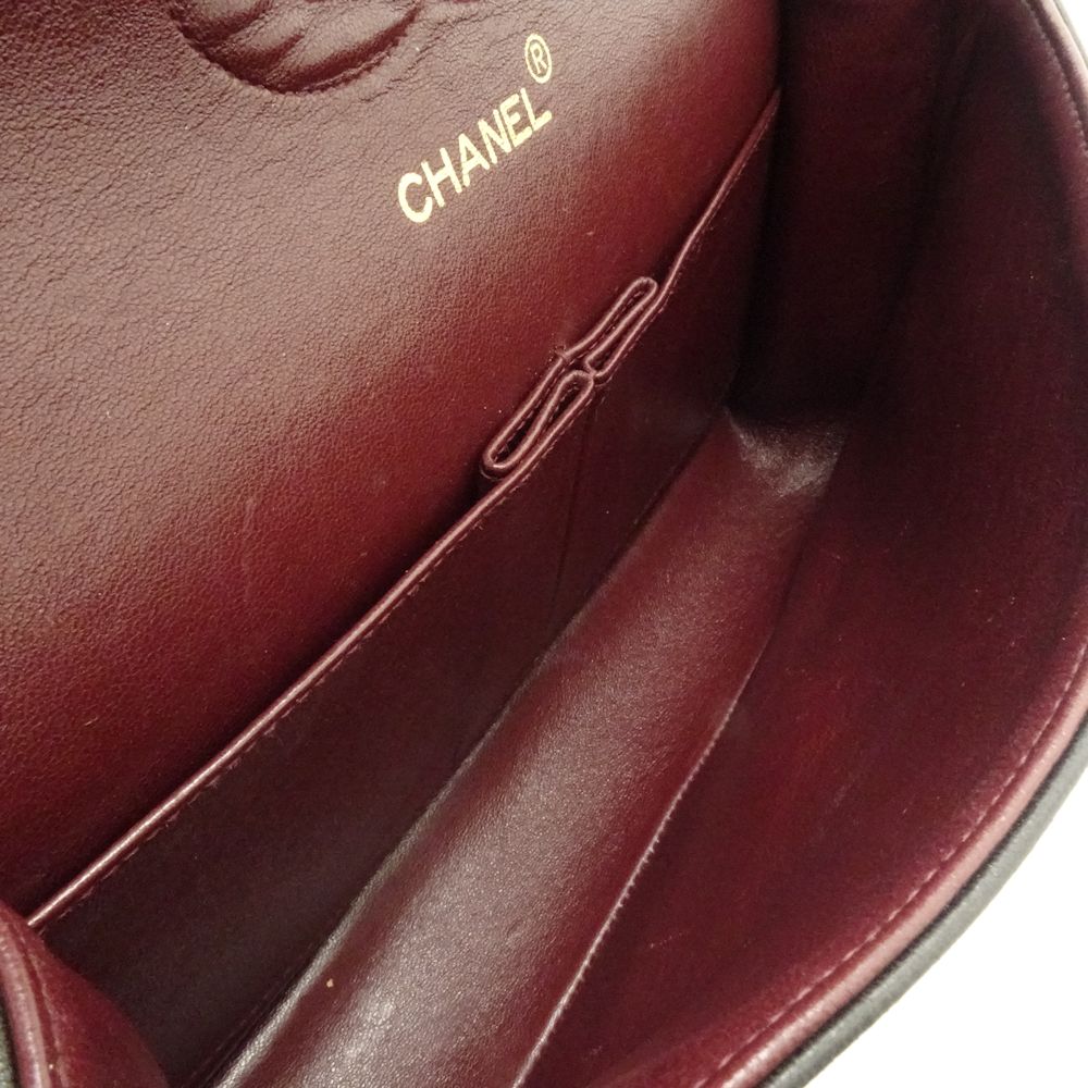 Chanel Chain Shoulder Bag Matelasse Lambskin Black
