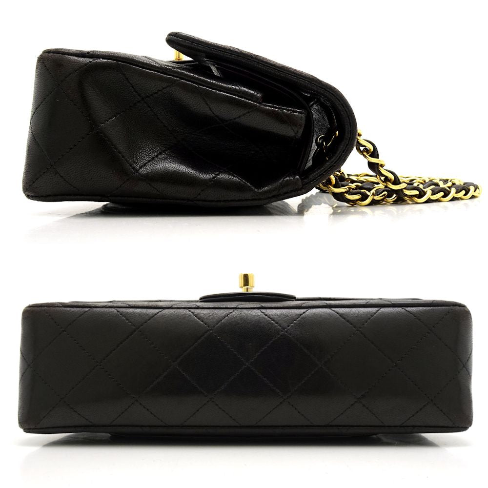 Chanel Matelasse Chain Shoulder Bag Lambskin Black