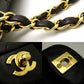 Chanel Matelasse Chain Shoulder Bag Lambskin Black