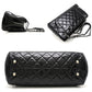 Chanel Chain Tote Bag Matelasse Patent Leather Black