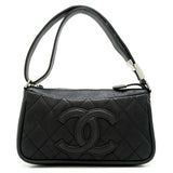 Chanel One Shoulder Bag Matelasse Leather Black