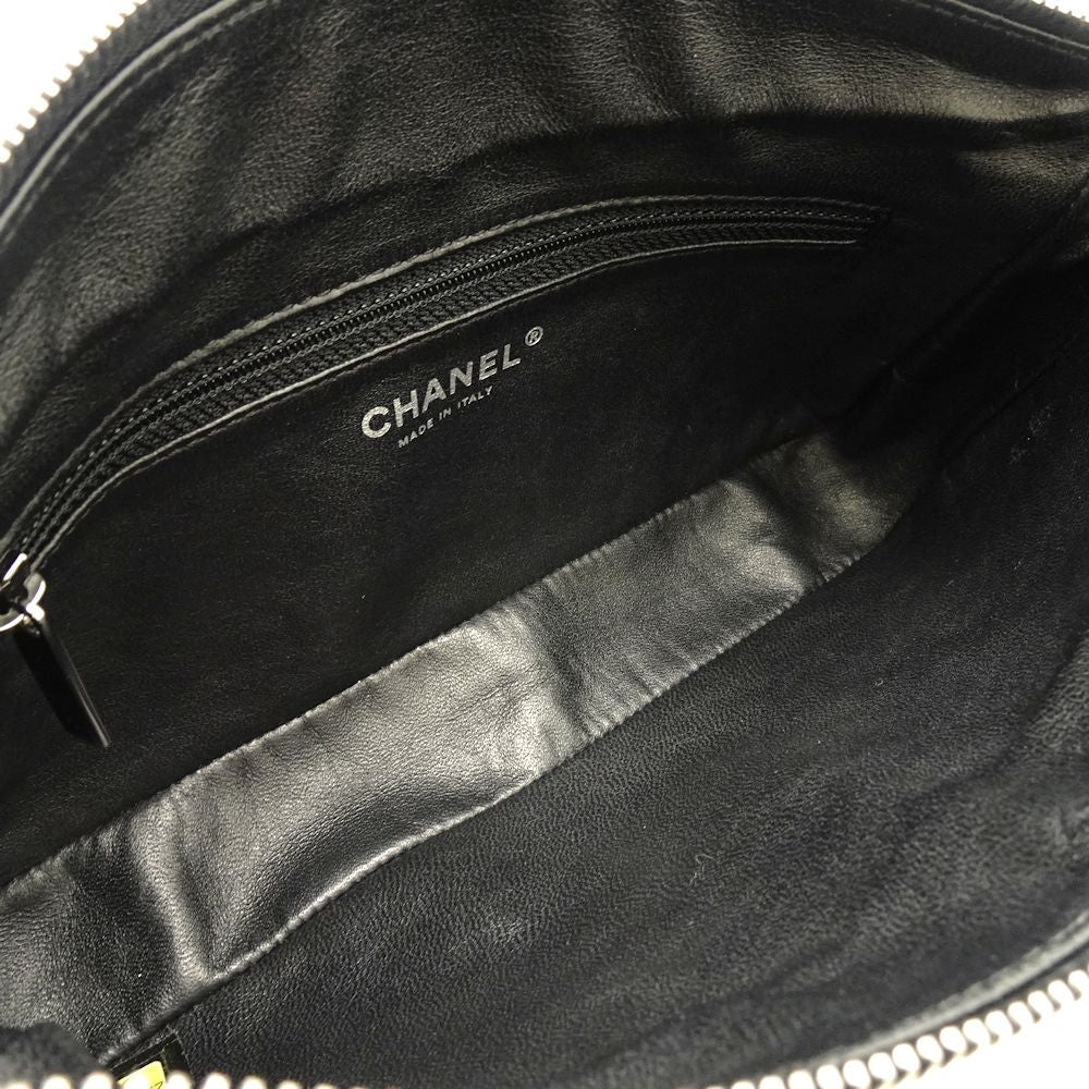 Chanel One Shoulder Bag Matelasse Leather Black