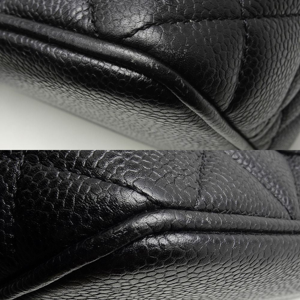 Chanel Reprint Tote Bag Caviar Skin Black
