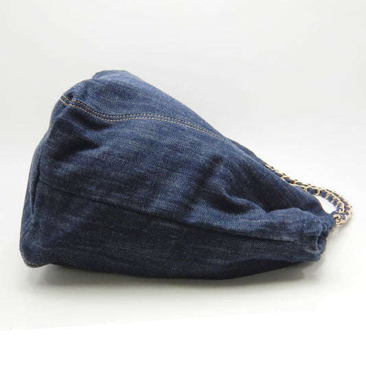 Chanel Cococabas PM Denim Indigo Shoulder Tote Blue