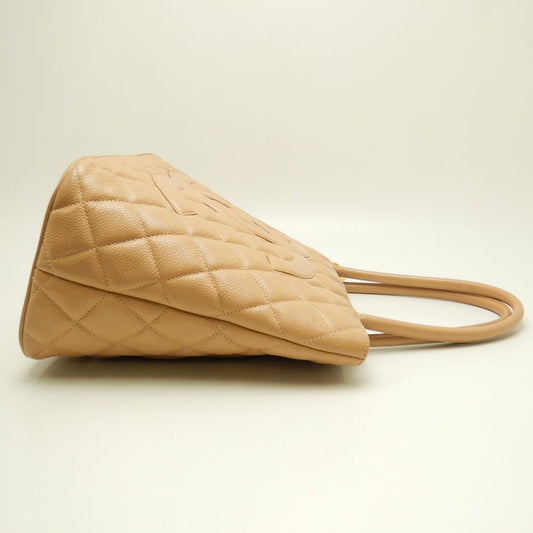 Chanel Reissue Tote Bag Caviar Skin Beige Gold Metal Fittings