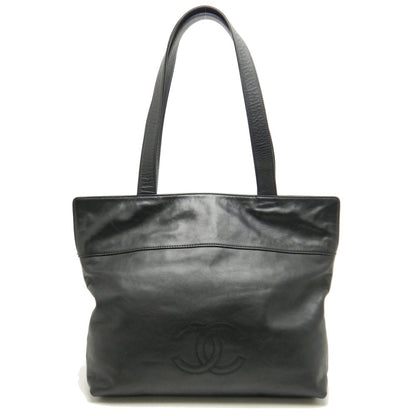Chanel Tote Bag Shoulder Lambskin Black Heremark