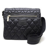 Chanel Coco Coon Shoulder Bag Small Crossbody Black Nylon x Leather