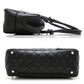 Chanel Cambonline Bowling Handbag Black Lambskin
