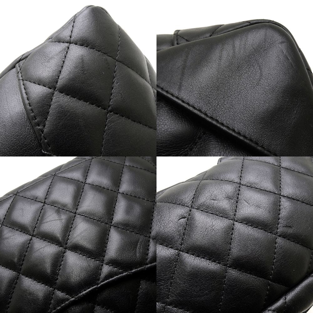 Chanel Cambonline Bowling Handbag Black Lambskin