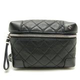 Chanel Waist Bag Lambskin Black Pouch
