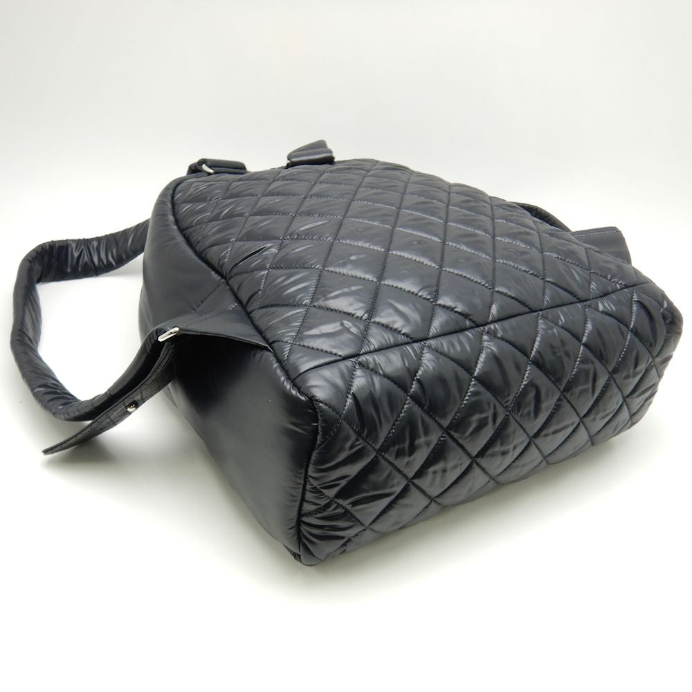 Chanel Coco Coon Daypack Nylon Black Backpack
