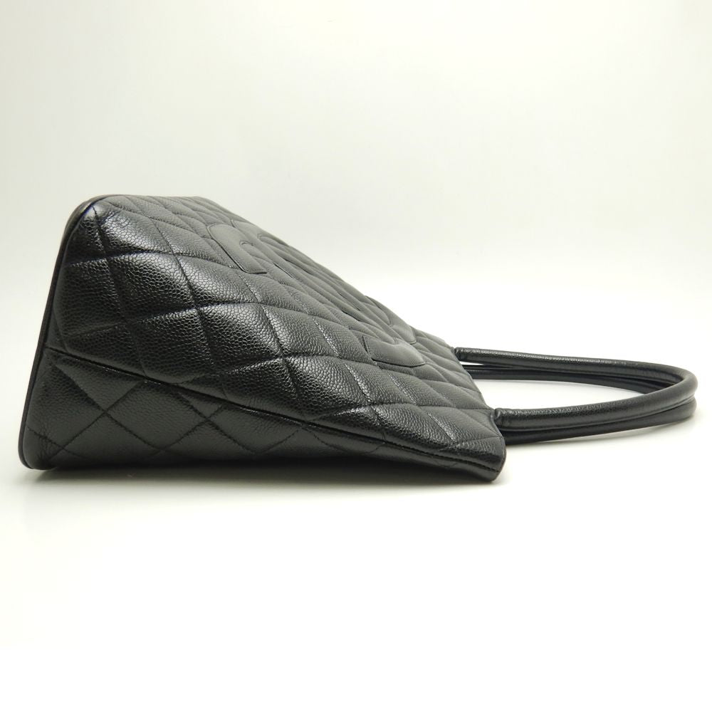 Chanel Reprint Tote Bag Caviar Skin Black