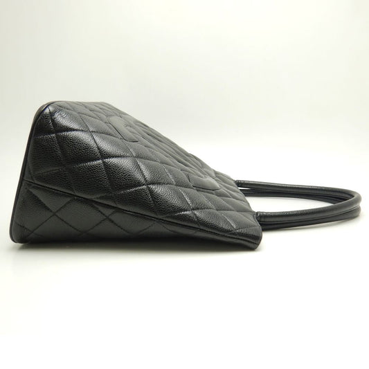 Chanel Reprint Tote Bag Caviar Skin Black