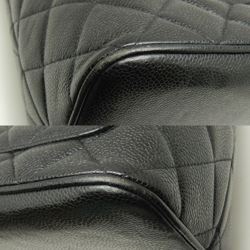 Chanel Reprint Tote Bag Caviar Skin Black