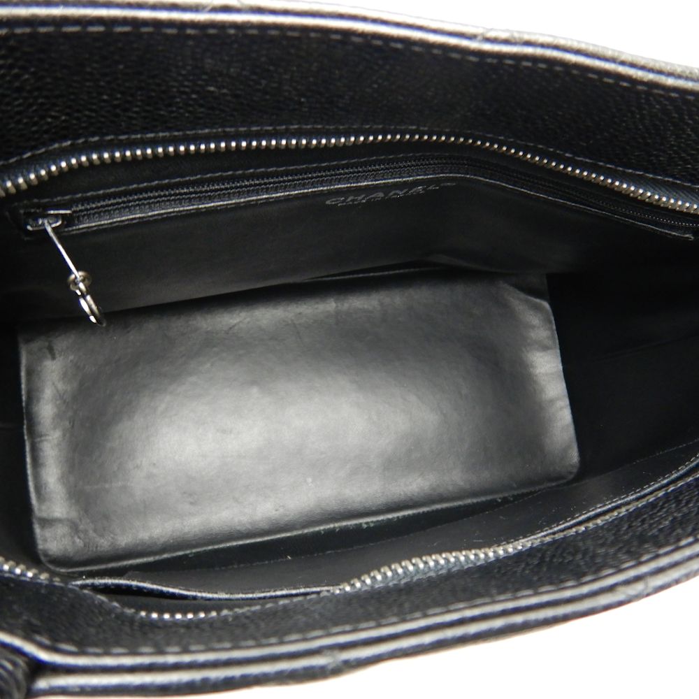 Chanel Reprint Tote Bag Caviar Skin Black