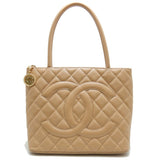 Chanel Reissue Tote Bag Caviar Skin Beige