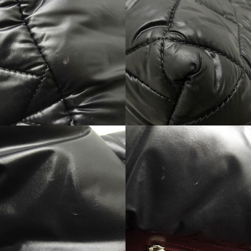 Chanel Coco Coon Tote Bag Nylon Leather Black
