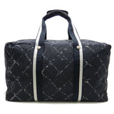 Chanel Old Travel Line Boston Bag Nylon Black