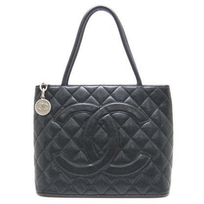 Chanel Reprint Tote Bag Caviar Skin Black
