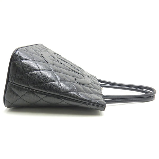 Chanel Reprint Tote Bag Caviar Skin Black