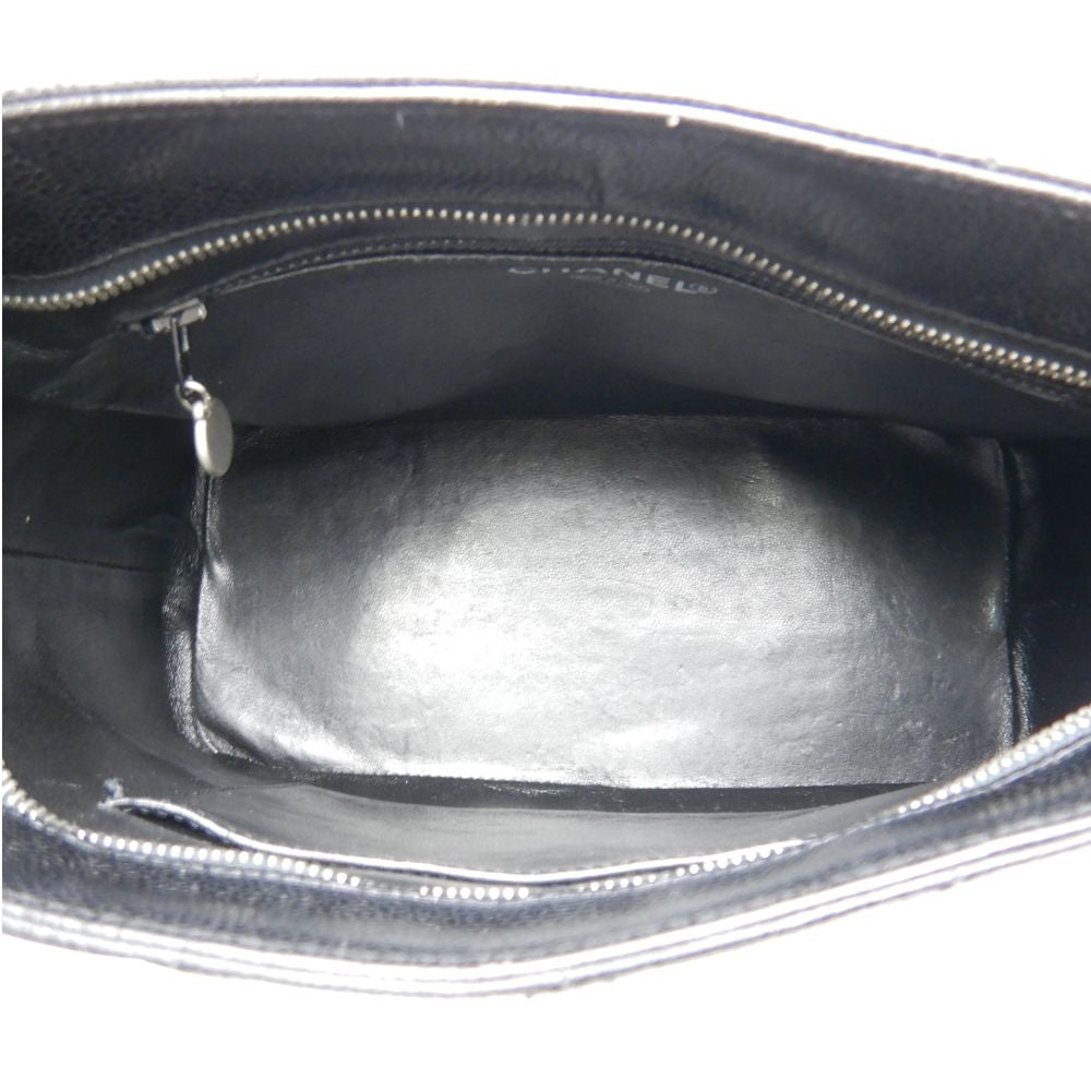 Chanel Reprint Tote Bag Caviar Skin Black