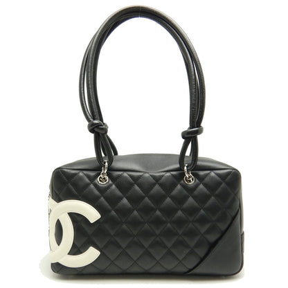 Chanel Cambon Line Bowling Bag Lambskin Black Shoulder