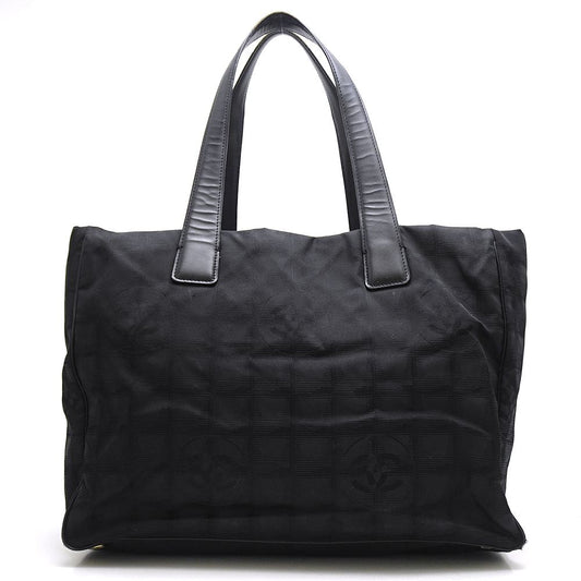 Chanel New Travel Line Tote MM Nylon Black