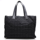 Chanel New Travel Line Tote MM Nylon Black