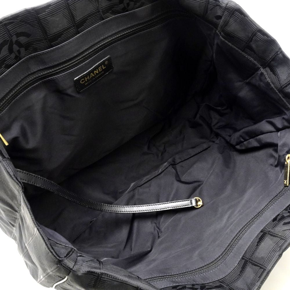 Chanel New Travel Line Tote MM Nylon Black