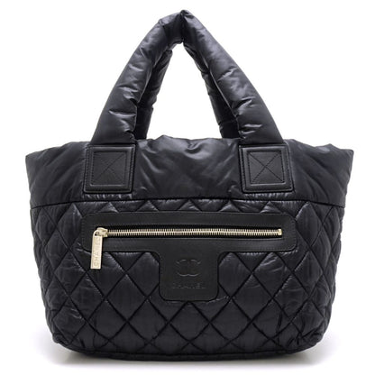 Chanel Coco Coon Tote Bag PM Nylon x Leather Black