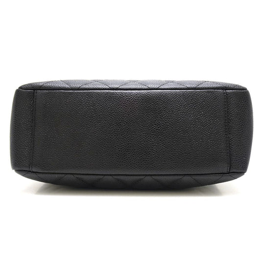Chanel Matelasse Chain Tote Bag Caviar Skin Black