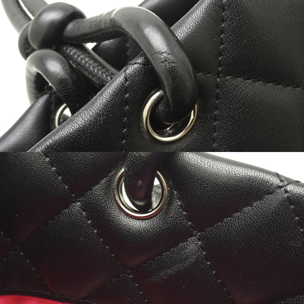 Chanel Cambon Line Medium Tote Bag Lambskin Black