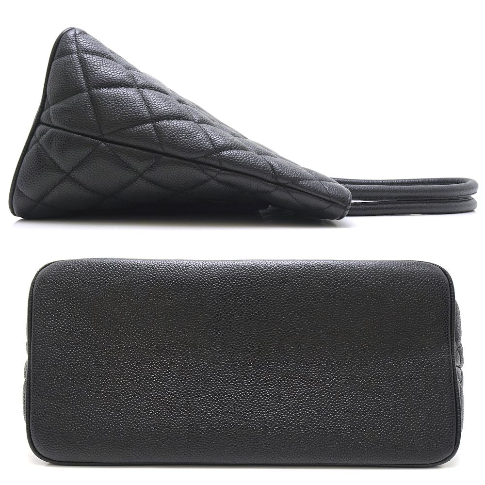 Chanel Reprint Tote Bag Caviar Skin Black