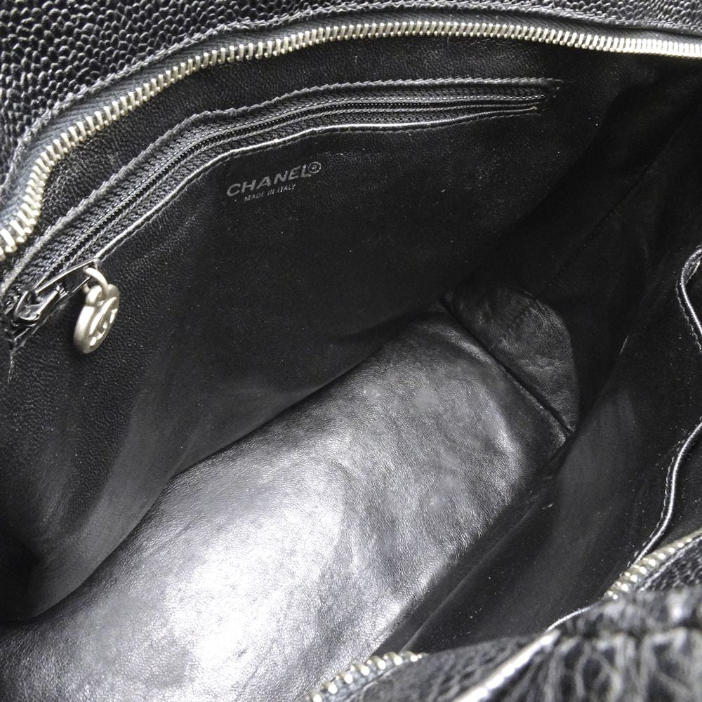 Chanel Reprint Tote Bag Caviar Skin Black