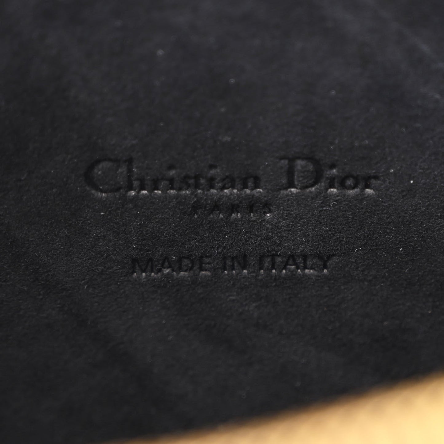 Christian Dior Grained Calfskin Caro Double Pouch Black