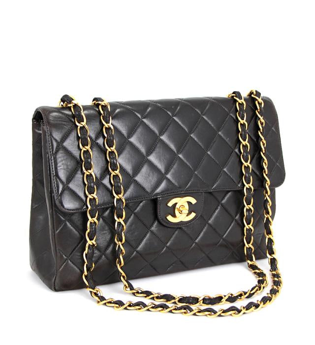Chanel Matelasse 30 Chain Shoulder Bag Lambskin Black