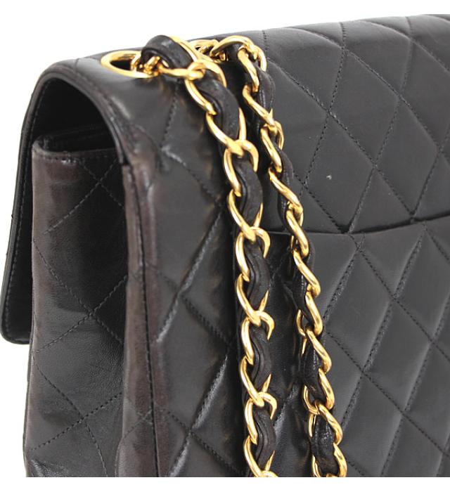 Chanel Matelasse 30 Chain Shoulder Bag Lambskin Black
