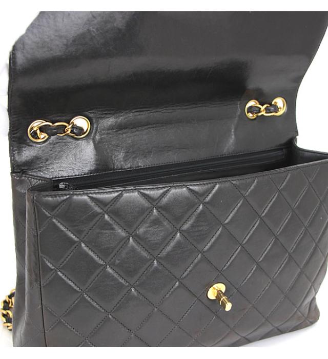 Chanel Matelasse 30 Chain Shoulder Bag Lambskin Black