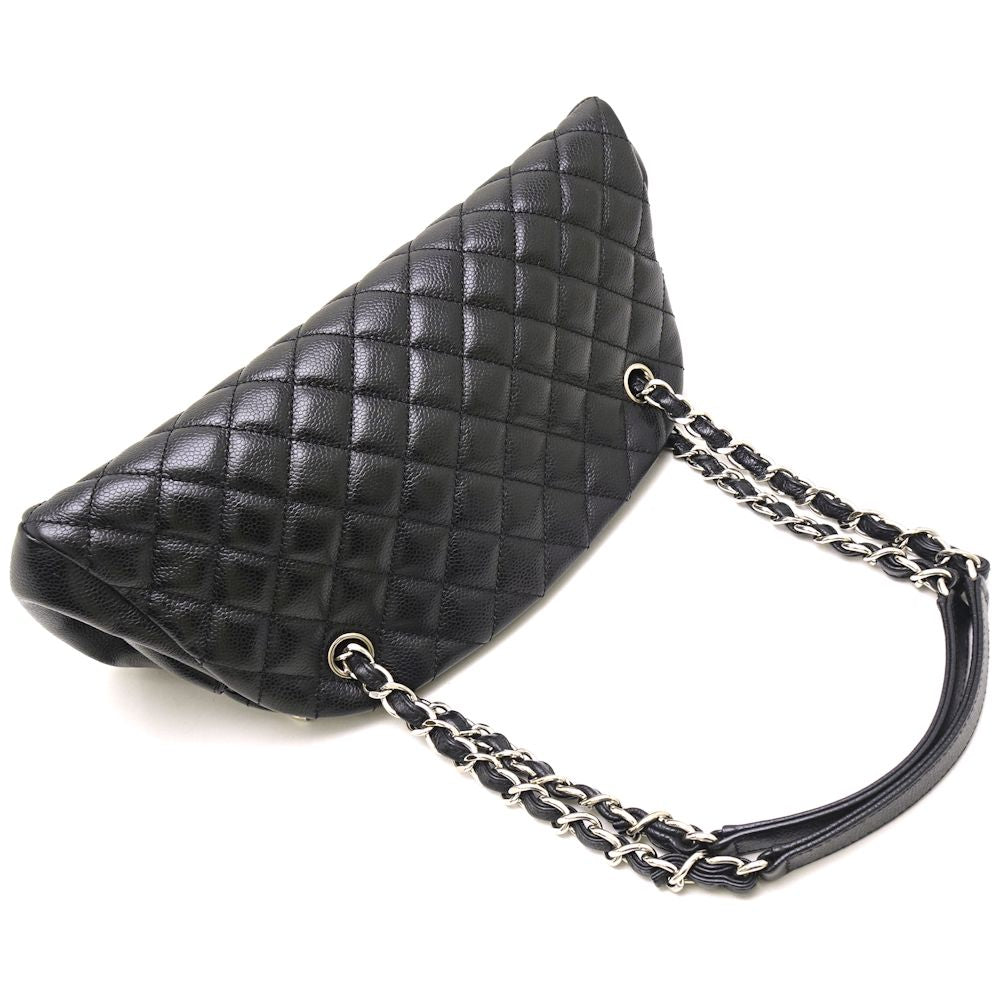Chanel Mademoiselle Bowling Bag Caviar Skin Black