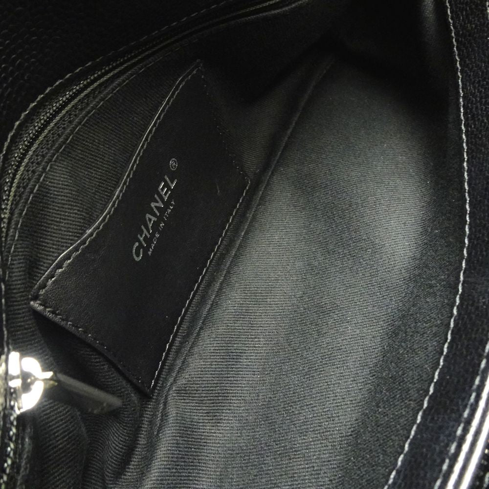 Chanel Mademoiselle Bowling Bag Caviar Skin Black