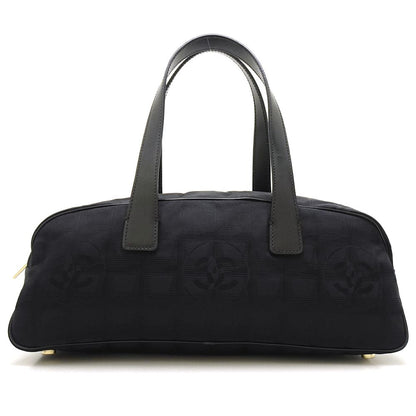 Chanel New Travel Line Mini Boston Bag Handbag Black