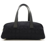 Chanel New Travel Line Mini Boston Bag Handbag Black