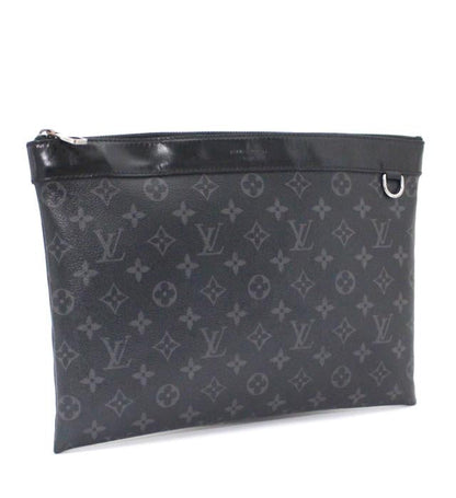 Louis Vuitton Pochette Discovery Clutch Bag Monogram Eclipse Black