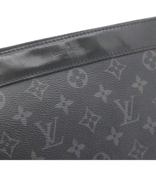 Louis Vuitton Pochette Discovery Clutch Bag Monogram Eclipse Black