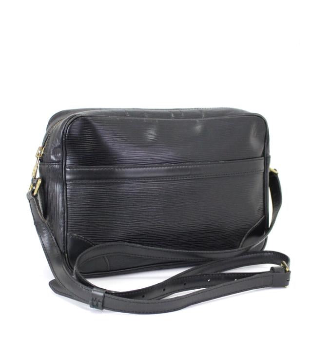 Louis Vuitton Trocadero 27 Diagonal Shoulder Bag Epi Black