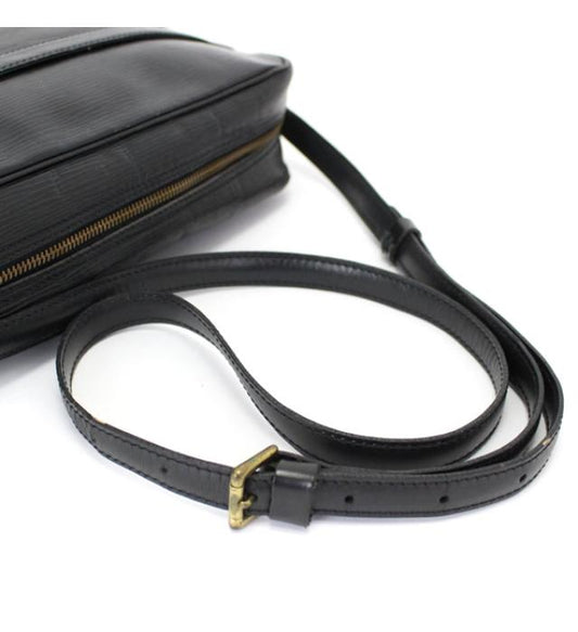 Louis Vuitton Trocadero 27 Diagonal Shoulder Bag Epi Black